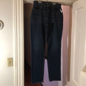 Old Navy Button Fly Slouchy Straight Jeans